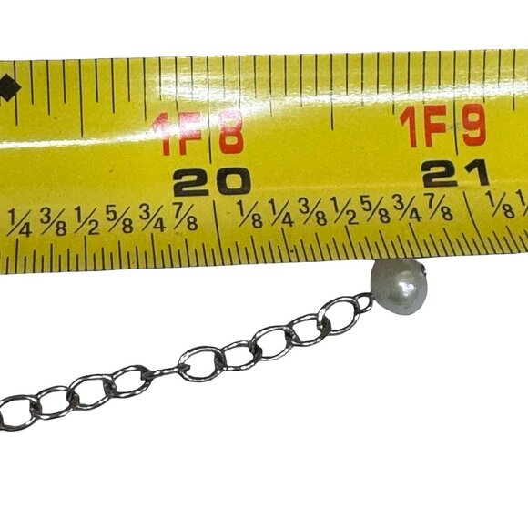 Ross-Simons Aquamarine Bead 6mm Cultured Pearl Torsade Necklace Sterling Silver - Picture 5 of 10